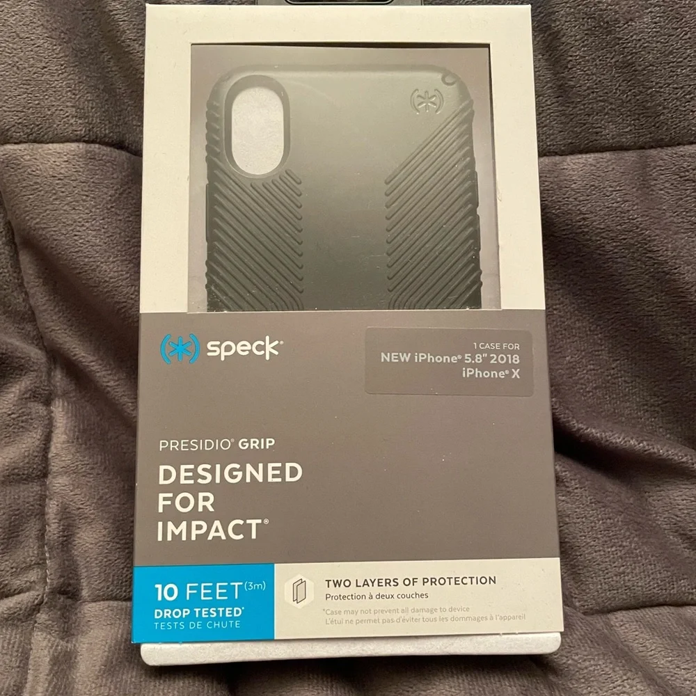 Speck Presidio grip case for iPhone 5.8” 2018 iPhone X- black